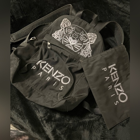 BLACK UNISEX KENZO BOOKBAG - Picture 2 of 7